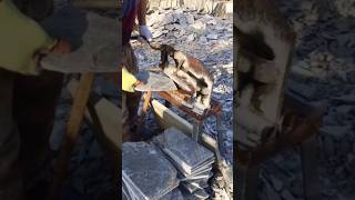 🪨 पत्थर काटने की देसी मशीन! 😱 Amazing Stone Cutting Work