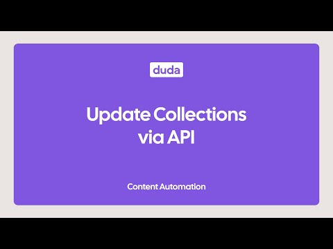 Update Collections via API