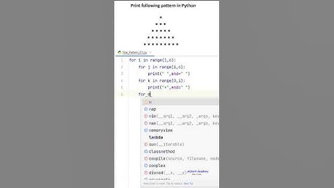 Print the given pattern in Python ( python for beginners )