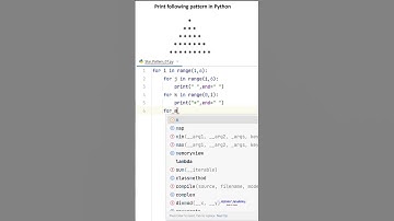 Print the given pattern in Python ( python for beginners )