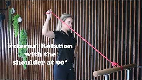 Rotator Cuff Rehabilitation | External rotation with shoulder abducted at 90 degrees