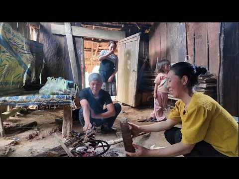 Xin cơm trên bản người Mông nước Lào - lần đầu ăn ruột pịa của Lào Ngon phết