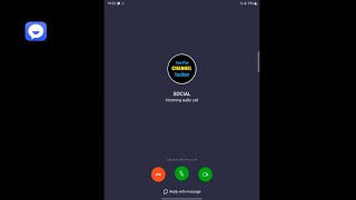 TamTam Incoming Call on Samsung Galaxy Z Fold 3 (Screen Video) screenshot 2