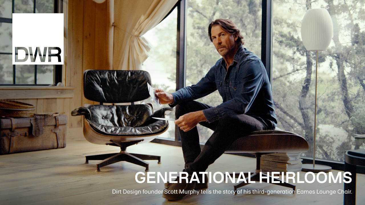 Three generations, one original Eames Lounge Chair - YouTube