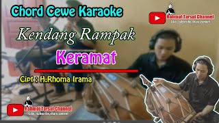 Keramat Karaoke Chord Cewe | Kendang Rampak