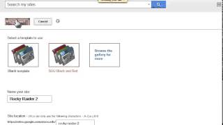 Create ePortfolio Google Site