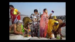 Holy Bath At Ganag Nadi Allahabad Mela. Holy River Prayagraj