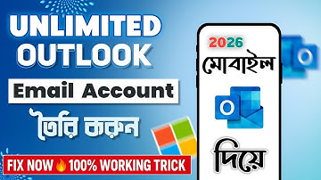 How To Create Outlook Mail | Microsoft Account Create Bangla Tutorial | Outlook Email Address Mobile