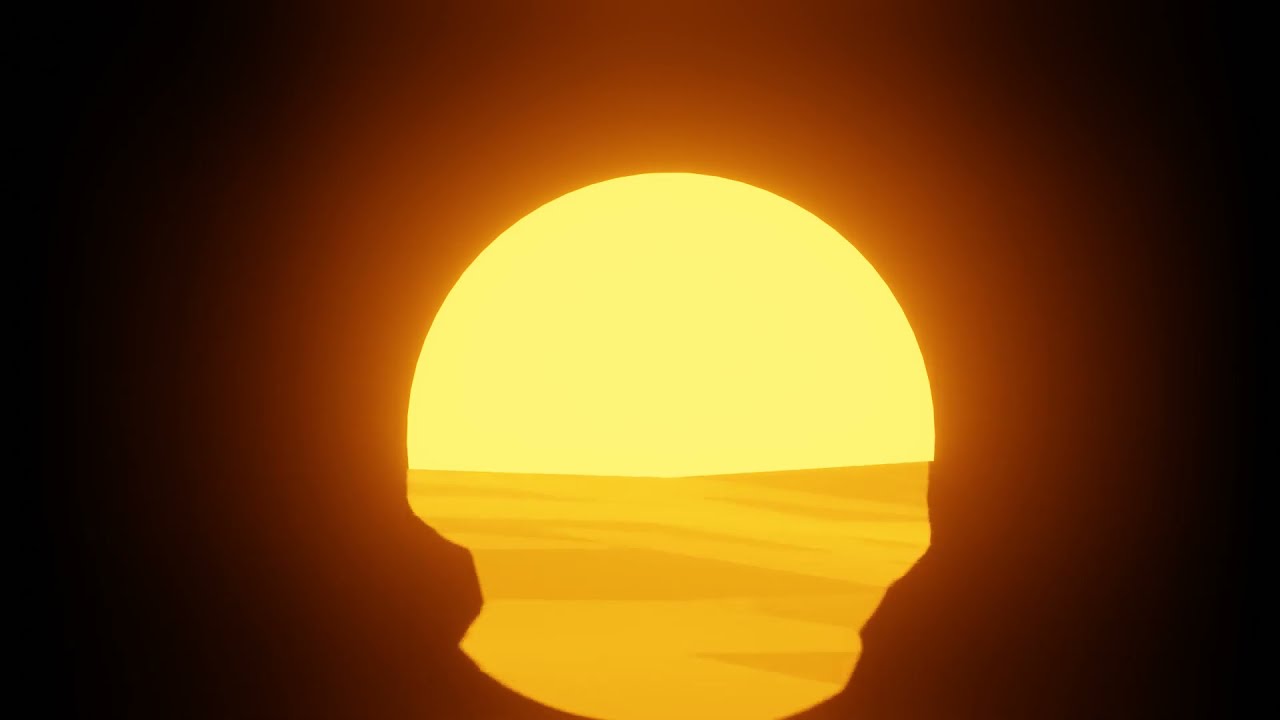 3D Sunset Animation | Blender
