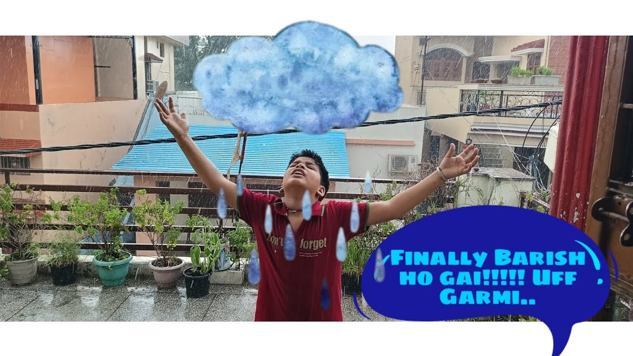 “Finally, it’s raining! 🌧️ ️ #ytube #firstRain #monsoonvibes #rainyday ...