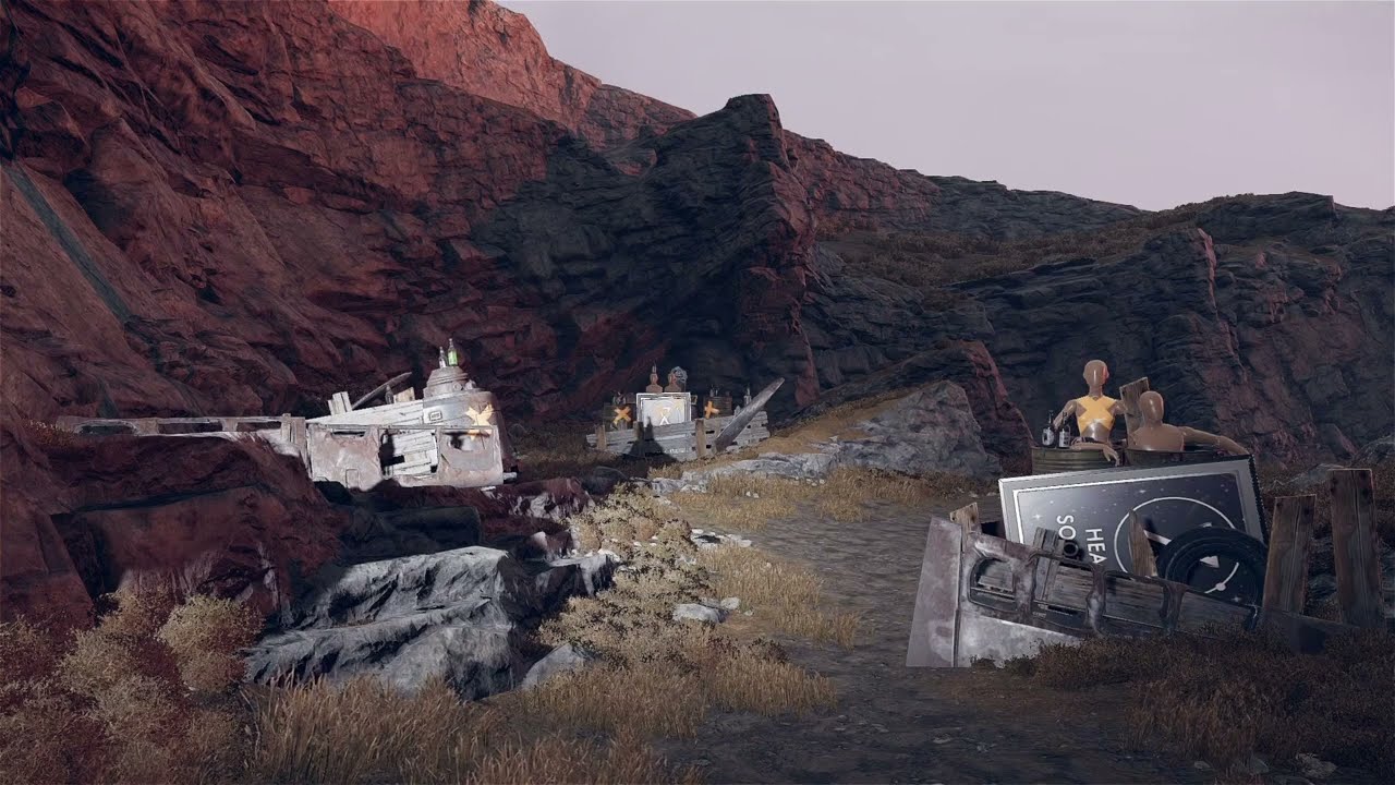 DEATHLOOP Ambiance: Colt's Hideout (white noise, waves, wind, ambient music, barrel fire, creaking)