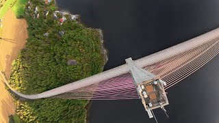 Norway Flying Over The Skarnsund Bridge