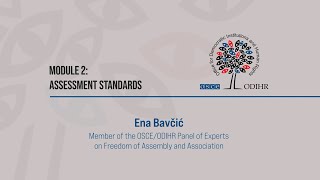 Module 2 - Assessment standards (Part 1)