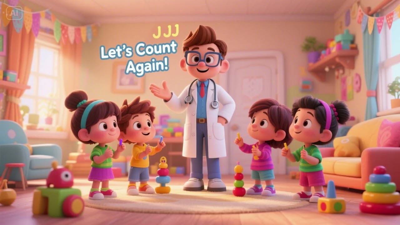Doctor JJ Says “Let’s Count Again!” 🩺🔢 | Fun Counting Song for Kids