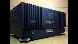 SHARP SYSTEM7700 POWER AMPLIFIER & BOWERS & WILKINS 603