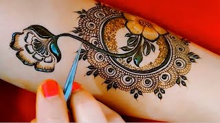 New Beautiful Gulf Mehndi Design Back Hand Gulf Mehndi Designs 2021 Gulf Henna By Aaru Mehndi
