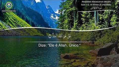 سورة 112. الإخلاص (ترجمة باللغة البرتغالية) | عبد الباسط عبد الصمد (رواية ورش)