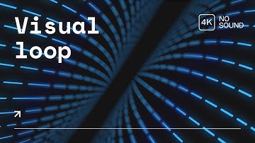 1 Hour of Futuristic Blue Tunnel Loop | 4K Background Video