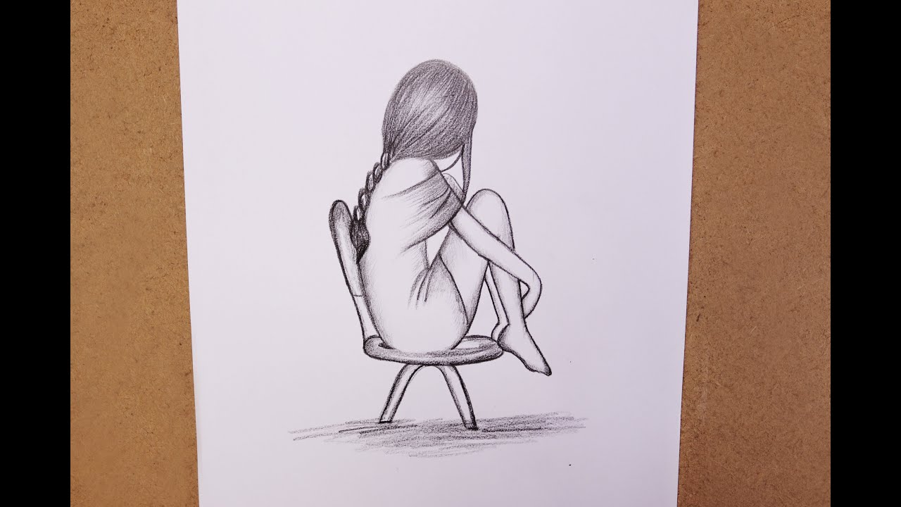 How To Draw A Girl Sitting » Repairshe