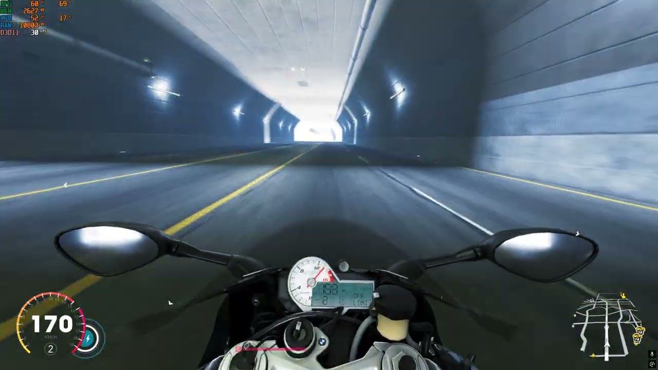 The Crew 2 - BMW S1000RR Exhaust Sound in Tunnel