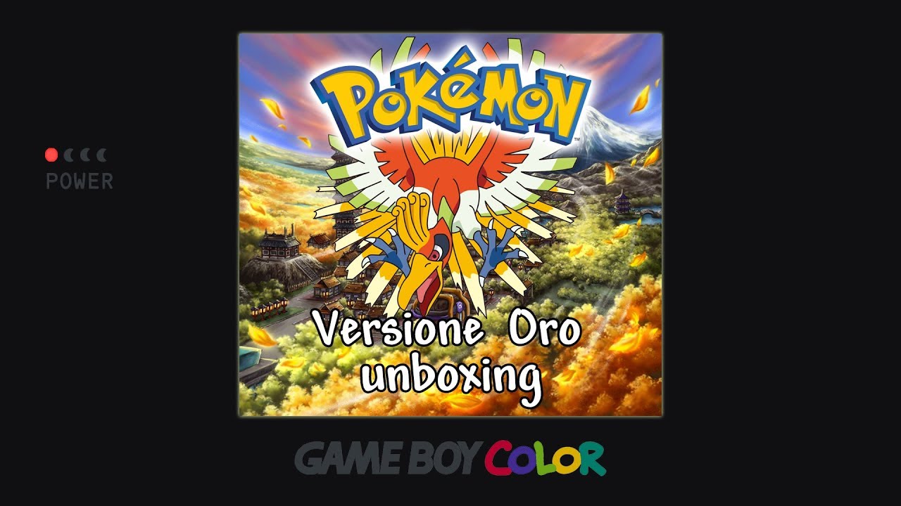 Pokemon Versione Oro unboxing