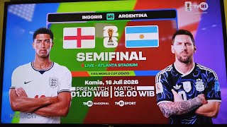 TVRI Nasional (Indonesia) - FIFA World Cup 2026™ Semifinal: Inggris 🆚 Argentina - Promo [CAM]