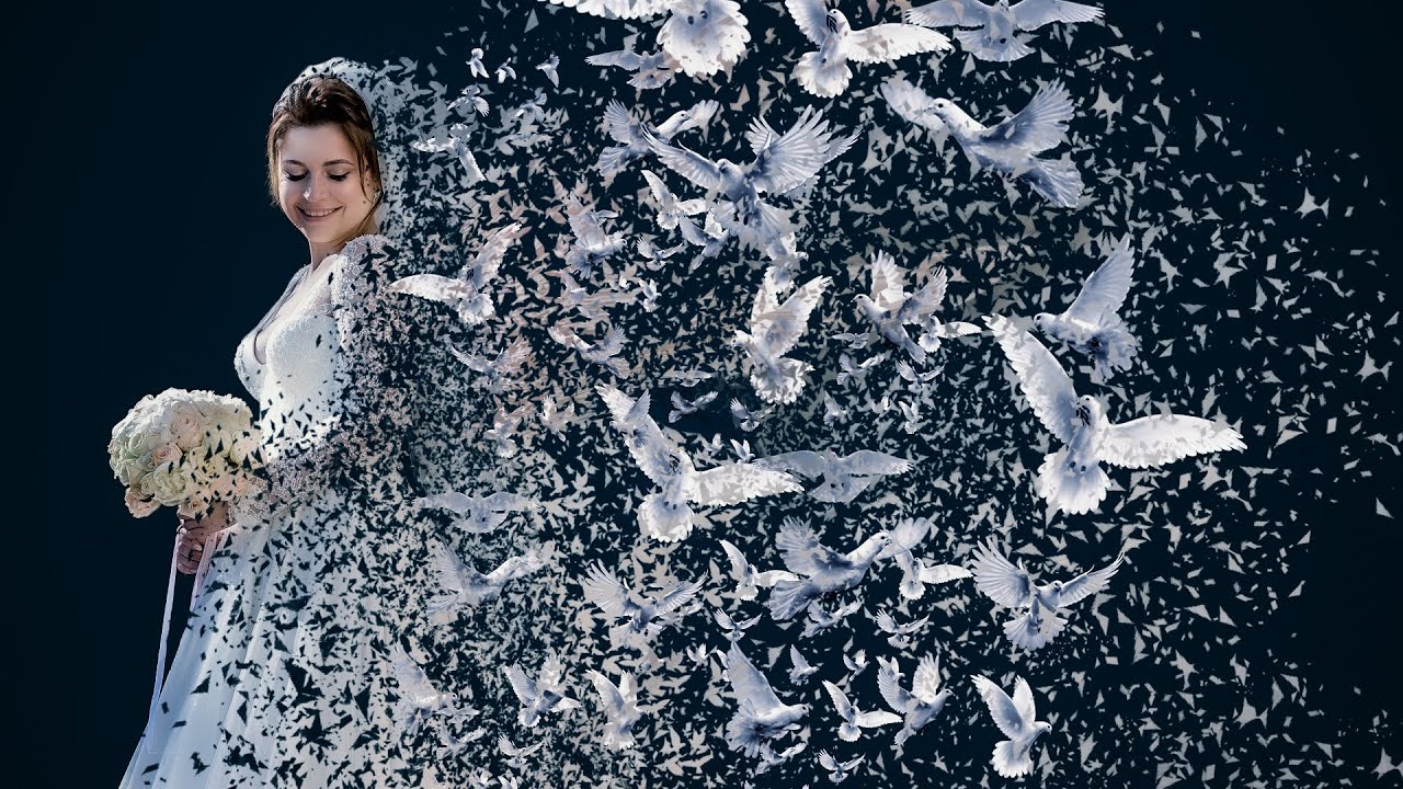 Bride and Bird Dispersion Effect in Adobe Photoshop 