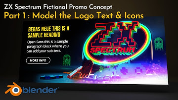 The Sinclair ZX Spectrum - A Blender Tribute Concept Tutorial - Part 1