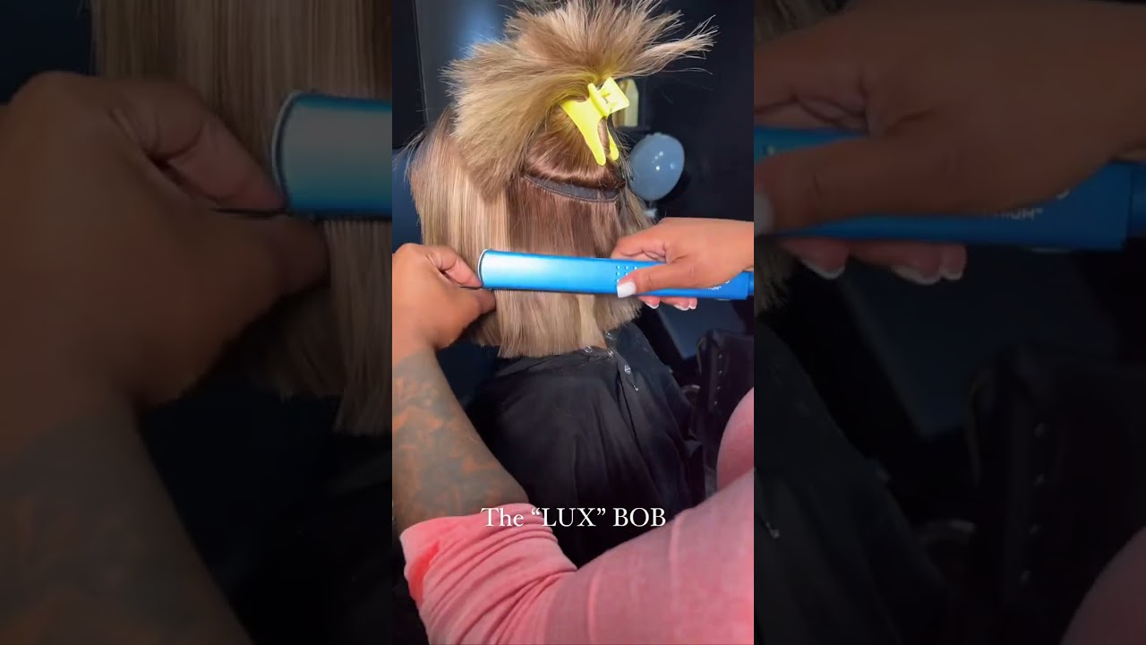 🤭HOW TO: Blunt Bob Cut | Sew-in Honey Brown Bundles | Leave Out Hairstyle 