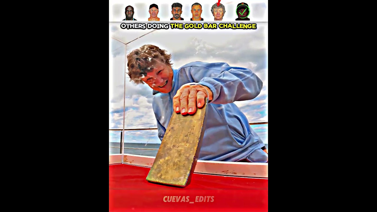 Others doing The Gold Bar CHALLENGE vs This Man #trollface #edit #troll #fyp #usa #trollface