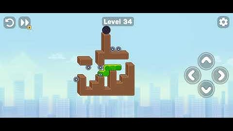 Snake Puzzle Slither to Eat Level 34 | snake puzzle level 34