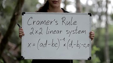 Cramer s Rule   2x2 Linear System