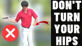 Don’t TURN Your Hips in the Downswing - Every Golfer Needs to See This!