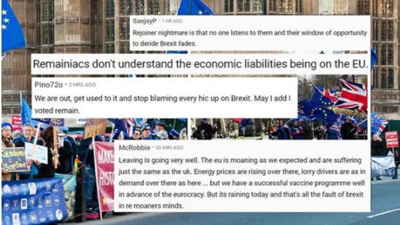 Remainiacs don't get it! Britons rage as poll finds half of UK think Brexit 'going badly'
