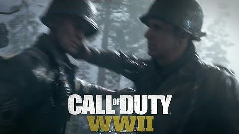 CALL OF DUTY: WWII LT. Turner vs Sgt. Pierson FIGHT Scene