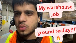 My warehouse job | warehouse job in Canada | ground reality🔥