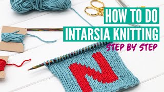 Intarsia Knitting Tutorial - Step by Step