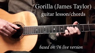 Gorilla (James Taylor) - guitar tutorial