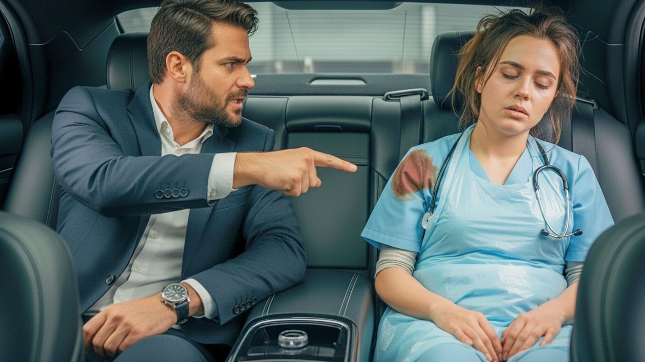 Após 2 plantões, a enfermeira entra no carro de luxo com placa parecida… e o poderoso milionário a..