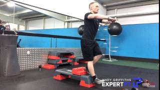 Andy Griffiths - Single leg partial squat off step heel elevated