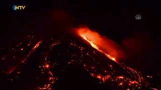 NTV | Etna yanardağı yeniden faaliyete geçti