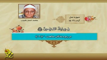 تلاوة رائعة جداً من سورة النـــمل 15 31  الشيخ محمد أحمد شبيب  جودة عالية HD