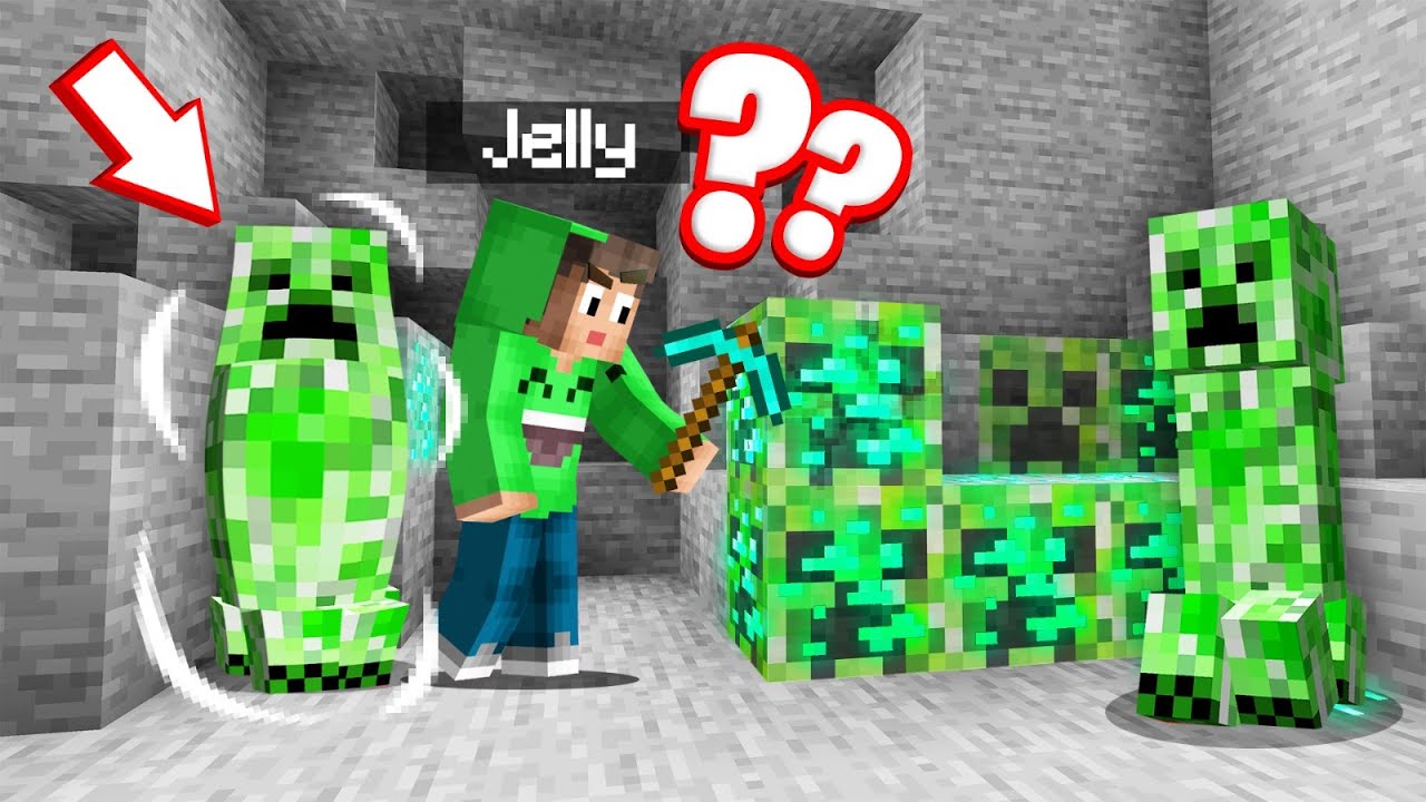 Mining *NEW* CREEPER BLOCKS In MINECRAFT! (Dangerous) YouTube