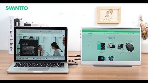 SVANTTO how to connect the monitor to the Windows laptop? IPM001 Portable Monitor