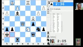 LIVE Blitz #2155 (Speed) Chess Game: Black in King's Indian, 3.Nf3