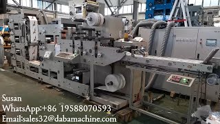 DABA 320mm 4+2 Double Tower Label Stack Flexo Printing Machine With UV  Dryer #flexoprinting