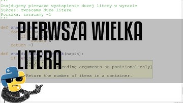 Rekurencja: Jak znaleźć pierwszą dużą literę w wyrazie? [Python]