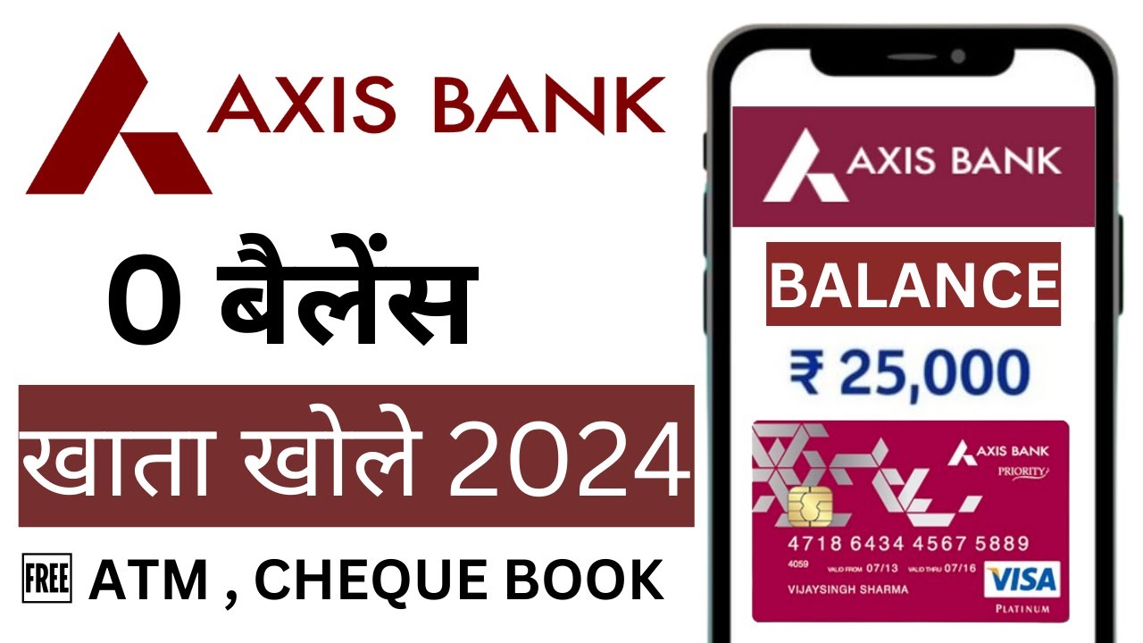 axis bank zero balance account opening online axis bank zero balance