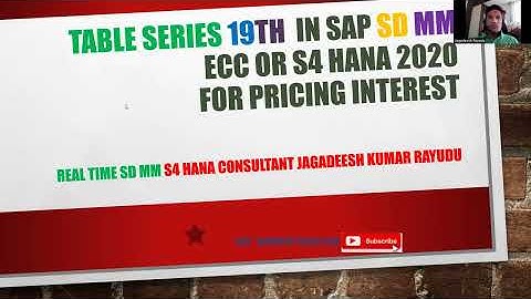 IMPORTANT FOR PRICING SD TABLE SERIES 19TH IN SAP SD MM S4 HANA 2020 OR ECC PART1
