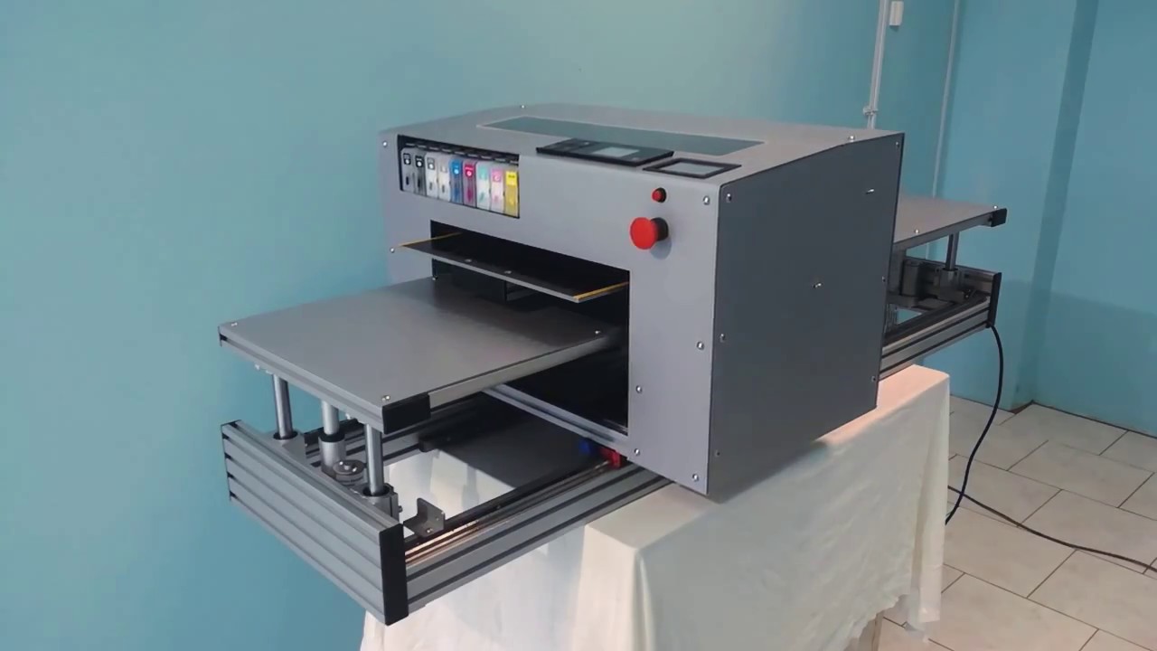 Текстильный принтер PS-400 - YouTube